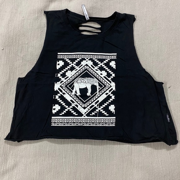 Graphic crop tank - Picture 1 of 2